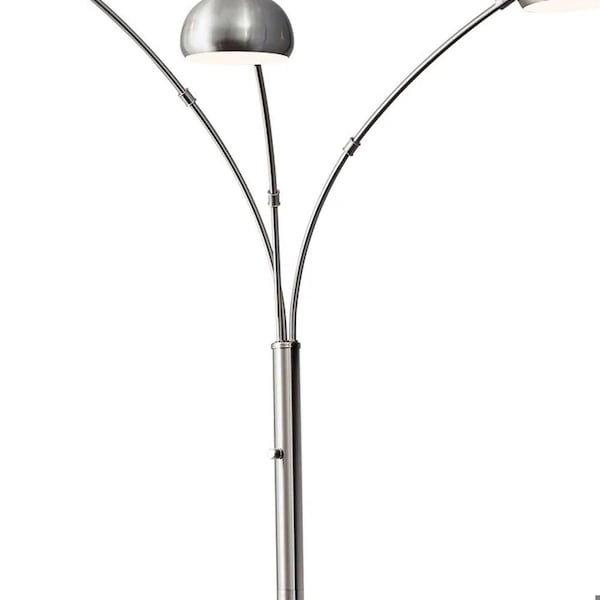 Brushed Steel Metal Arc Lamp45 X 33 X 84 In.